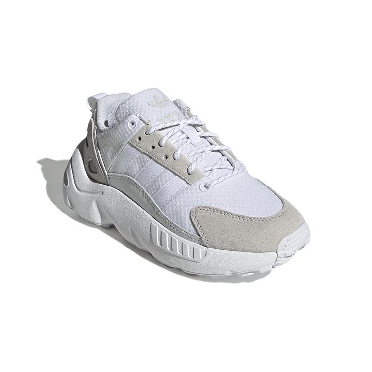 Adidas Originals ZX 22 Comfortable Durable Breathable Low-Top Kids Running Shoes Kids Running Shoes White Gray GW3660