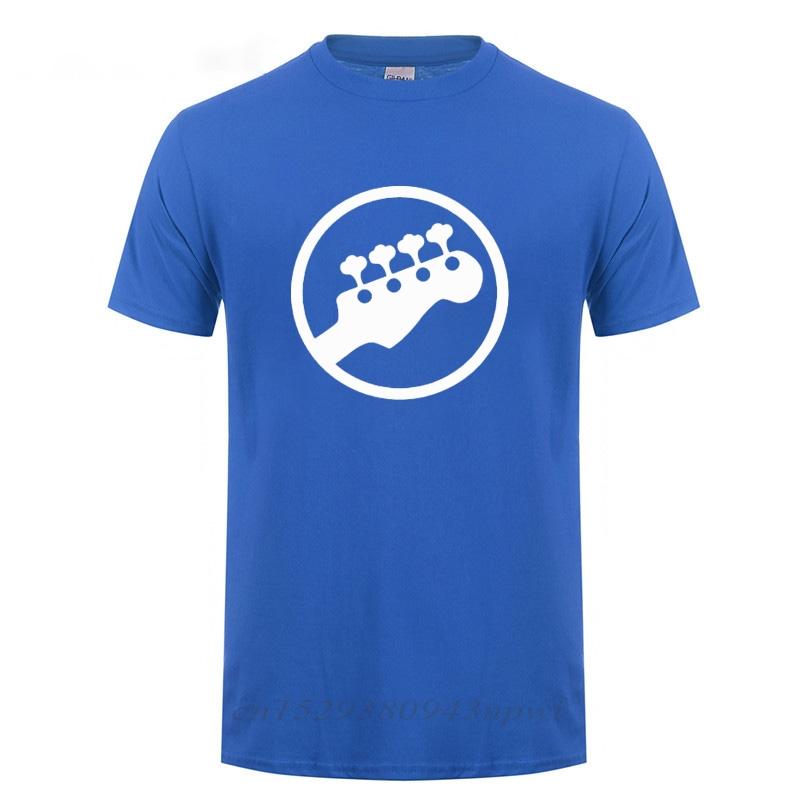 Bass Headstock Guitar Symbol Guitarist Player Musicians Music Rock TShirt Funny Birthday Gift For Men O Neck Cotton T Shirt Tee