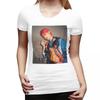 Choi San Ateez TShirt for Women Crew Neck Streetwear T Shirts Womens Tees Short Summer Clothes Tops