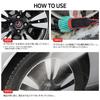 GLOSSBRO Tire Clean thoroughly removes stubborn dirt from tires and Gentle on it prevents deterioration and restores the original Powerful and brake