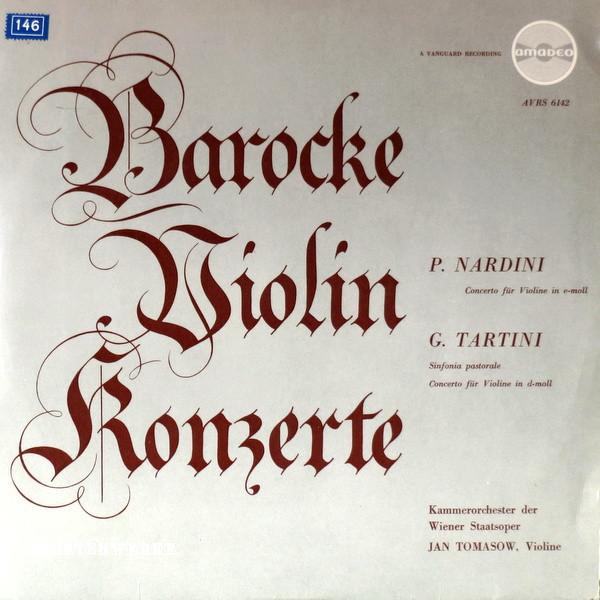 

LP Record CHAMBER ORCHESTRA OF THE VIENNA STA Barocke Violinkonzerte Von Nardini AVRS6142 Amadeo Australia Classical Used