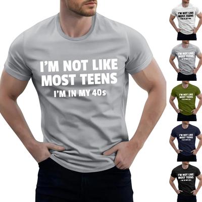 Men'S Fashionable T-Shirt, Street Casual Short Sleeved Clothing