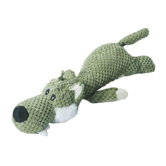 Jucărie de pluș pentru câini Moale Scârțâitoare Jucărie de mestecat Umplută Leu Lup Elefant Joc Interactiv Jucărie de tras pentru mestecători agresivi Divertisment prin mușcare