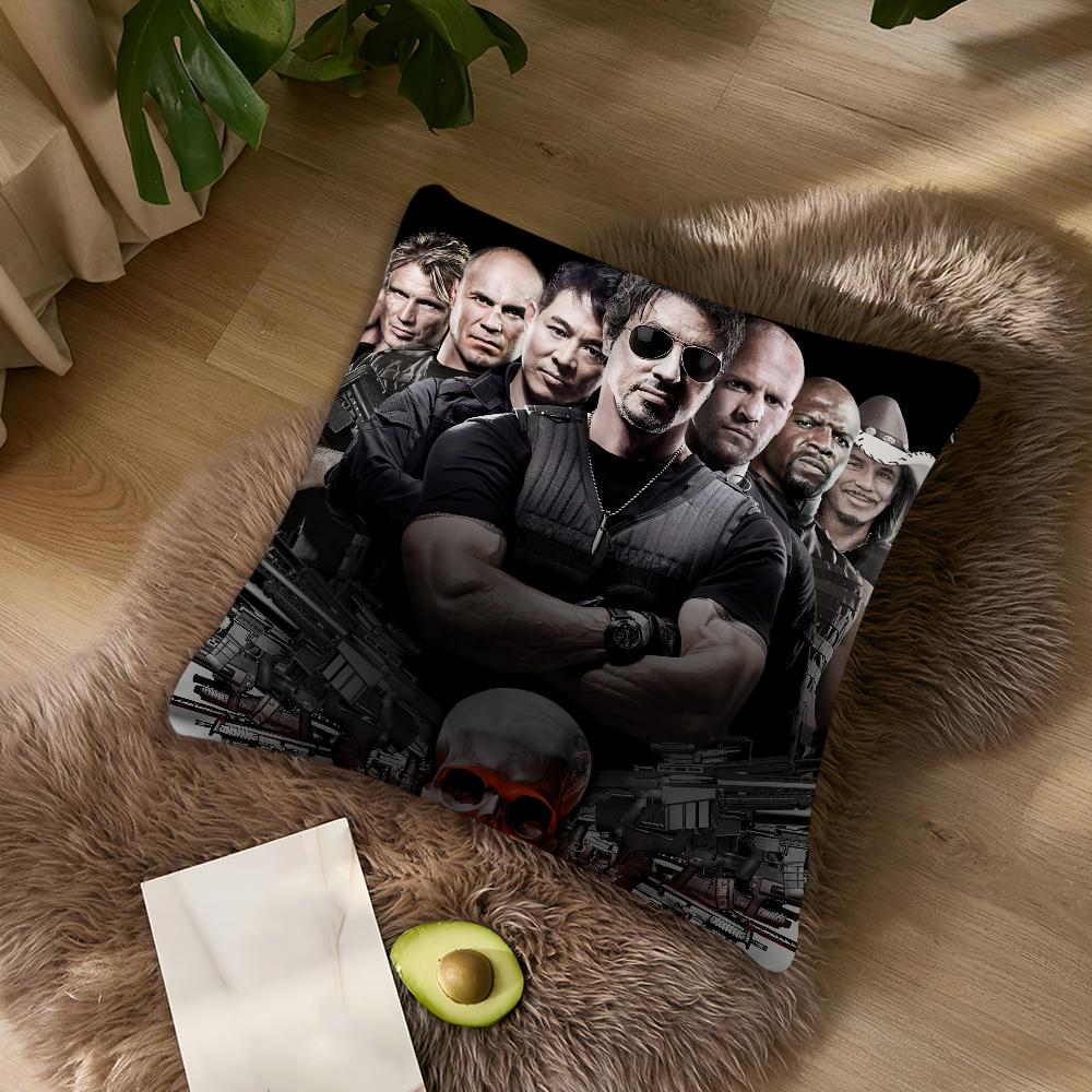 Game The E-Expendables Cushion Cover Living Room Accent Couch Back Support Square Lounge Restful Nap Companion Pillow Case
