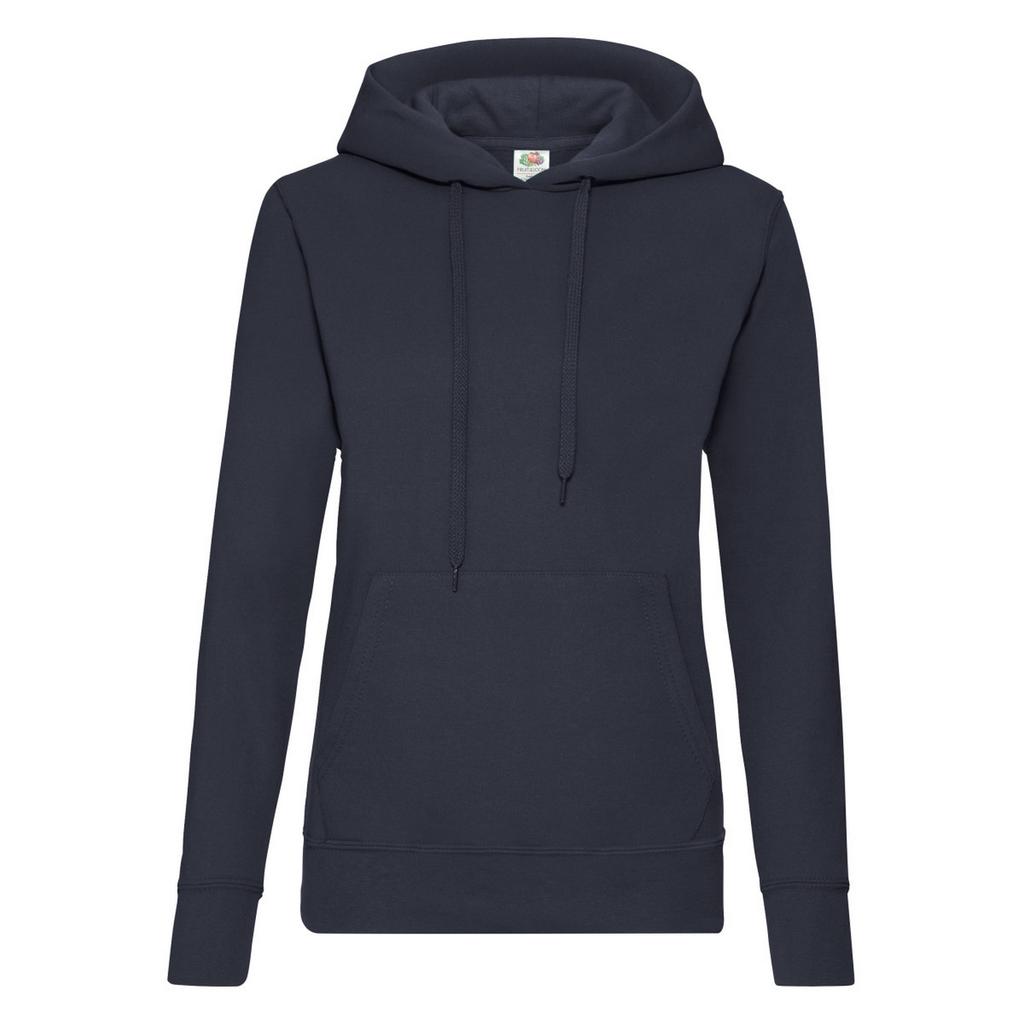 FRUIT OF THE LOOM Ladies Lady Fit Hooded Sweatshirt / Hoodie