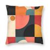 Mid Century Abstract Shapes Square Pillowcase Polyester Linen Velvet Printed Zip Decor Room Cushion Cover Wholesale x