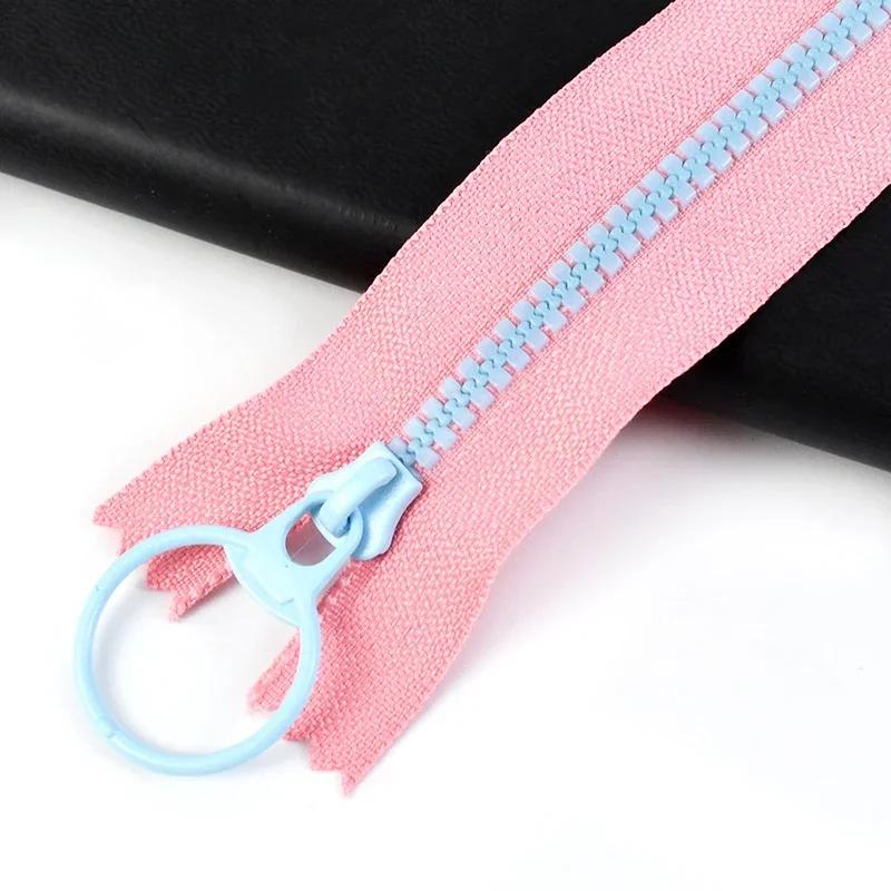 5/10Pcs Meetee 15-40cm 3# Close-end Resin Zippers Decorative Zips for Bag Pocket Zip Repair Kit DIY Garment Sewing Accessories