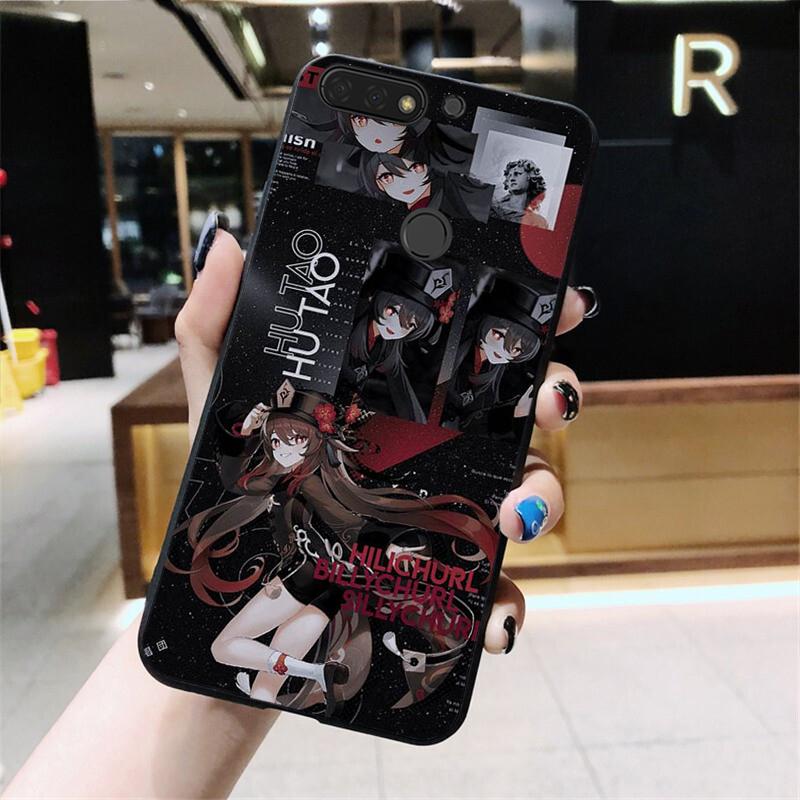 Etui na telefon Genshin Impact Hutao do Huawei Honor 10X Lite 20 7X 7A 7C 8A 8C 8X 9X 9A 9S 7S 10i 20i 20S 20lite