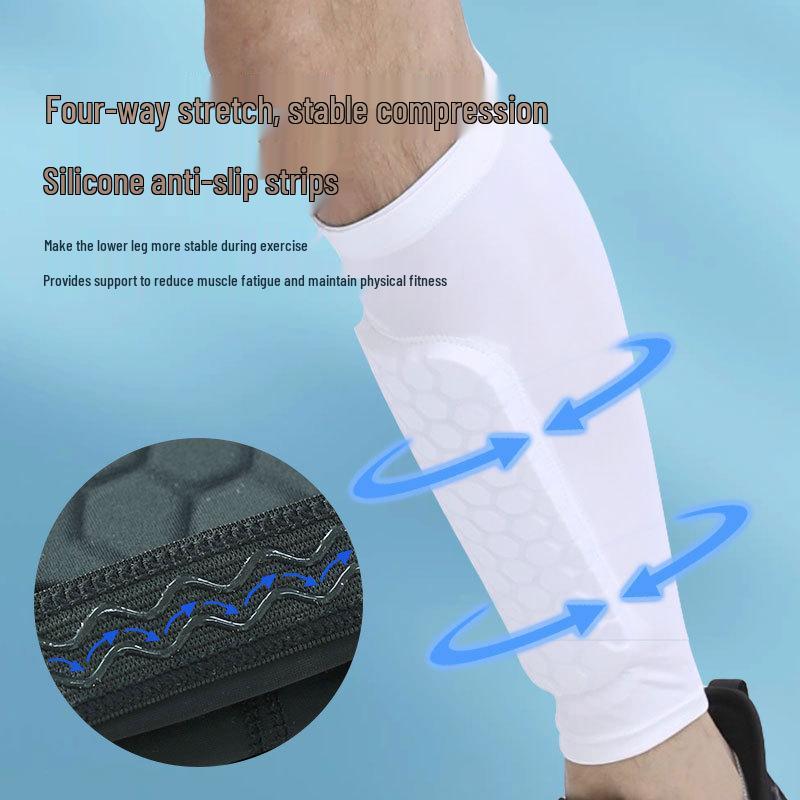 Calf Shin Guard Protective Sleeve for Kicking & Anti-Collision - Professional Sports Gear for Football, Running Leg Warmers.