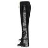 Men's High Street Trendy Pants Casual Color Wide Leg Trousers Basic Straight Outfits With Side Button
