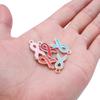 10pcs/lot Ribbon Enamel Charms Breast Cancer Awareness Pendants For DIY Necklace Earring Bracelet Jewelry Making Handmade