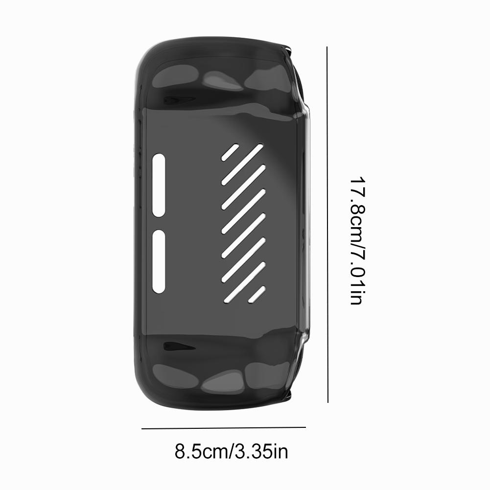 Protective Case Anti-slip TPU Transparent TPU Protective Cover Protector Shell Sleeve for ANBERNIC RG406H Handheld Game Console