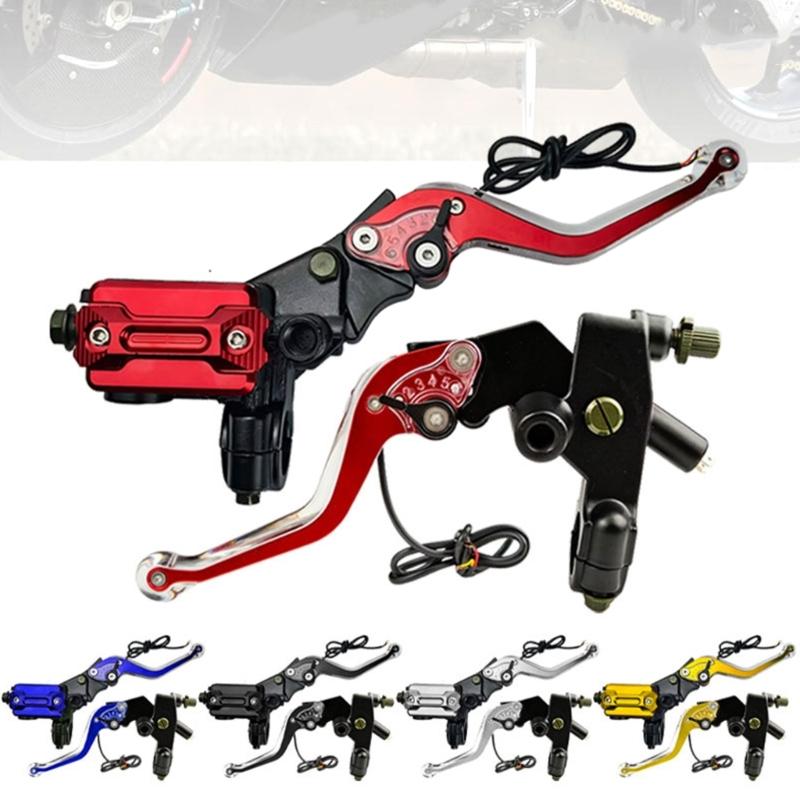 Hohe Sichtbarkeit LED Blinker Motorrad Bremskupplungsgriff Einfache Montage Aluminiumlegierung Design Für Verkehrssicherheit