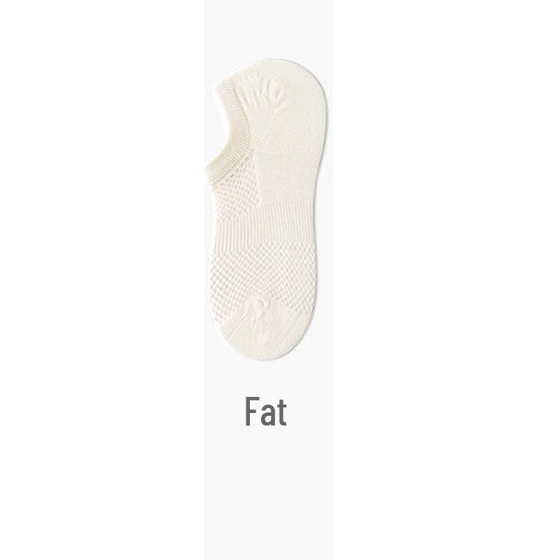 Women's Invisible No-Show Boat Socks - Summer, Ultra-Thin, Non-Slip, Odor-Resistant, Antibacterial, Low-Cut Cotton.