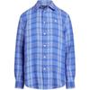 Polo Logo Embroidered Check Long Sleeve Shirt Loose Fit Women Shirts 211910647-002