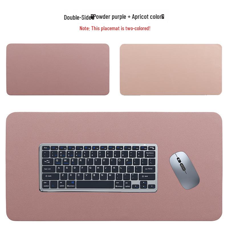 Large Double-Sided Leather Gaming Mouse Pad - High Precision, Smooth, Comfortable, Pure Color
