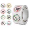 500 Self-Adhesive Thank You Dessert Stickers - Cartoons, Weddings, & Baking Seals for Children