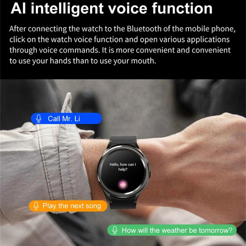 2025 Nuevo Reloj6 Clásico Smartwatch Hombres GPS NFC Deportes Fitness Salud Femenina Frecuencia Cardíaca Impermeable Llamada Bluetooth Reloj Inteligente