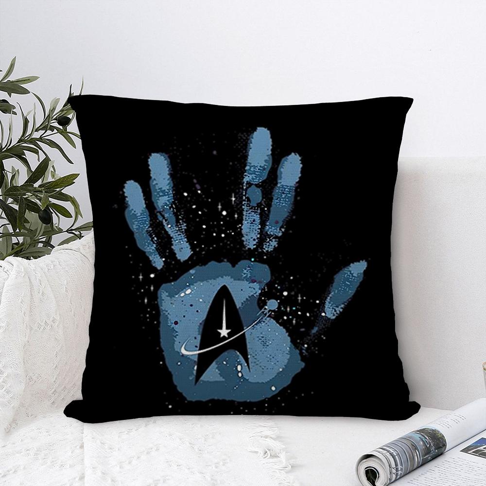 S-Star T-Trek Schiff Film Kissenbezug Sofa Dekorativ Zuhause Doppelseitiger Druck Plüsch Quadratische Wurfkissenbezüge Kissen Dekor