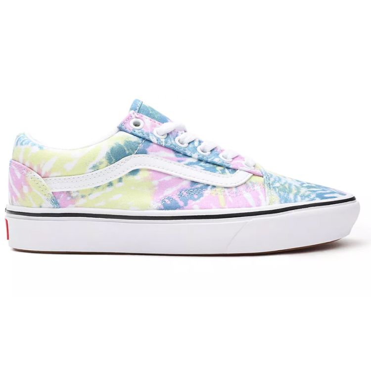 Vans Zapatillas unisex Old Skool ComfyCush Tie-Dye en multicolor orquídea blanco verdadero VN0A3WMA49L