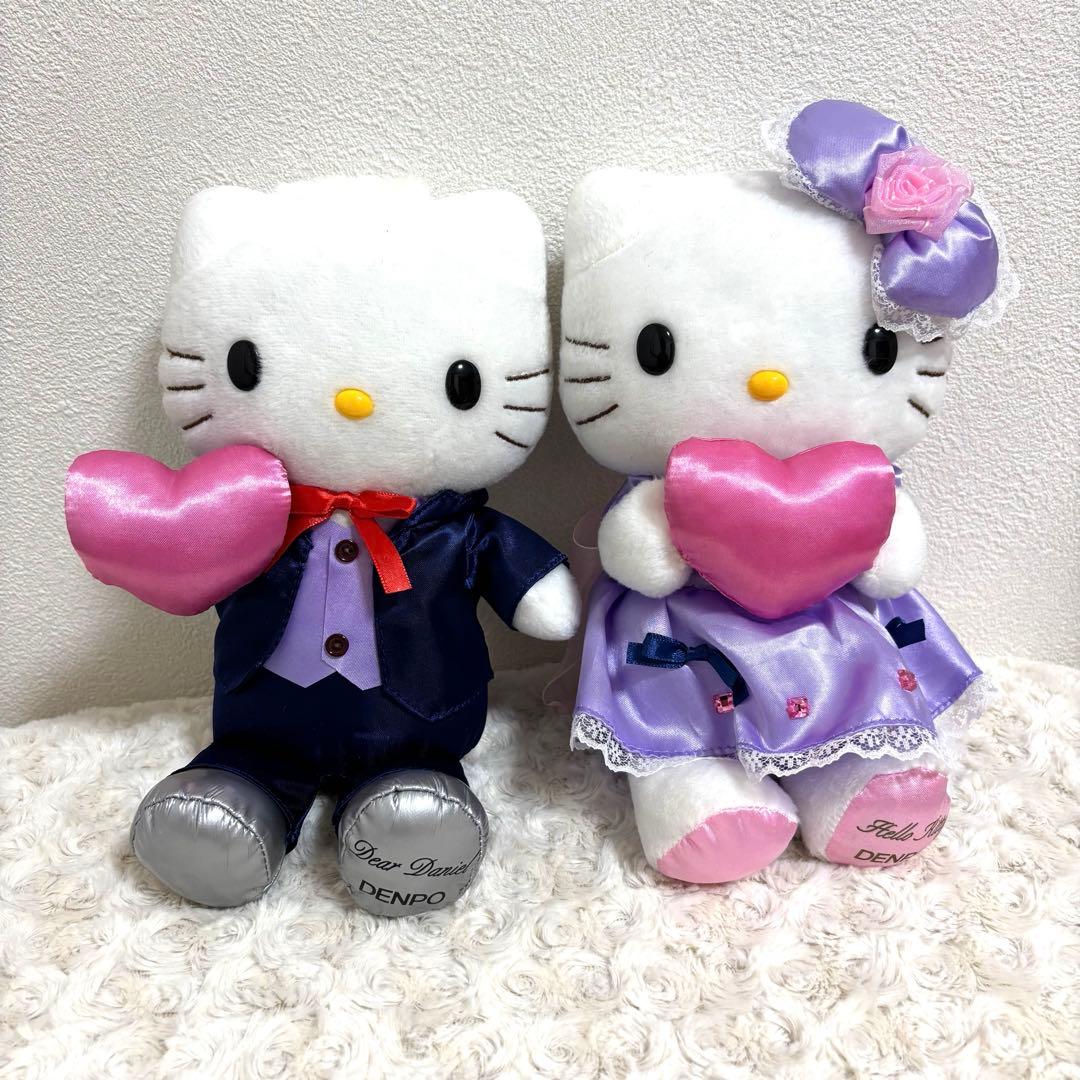 NTT Telegram Hello Kitty Daniel Plush Toy Lavender Wedding