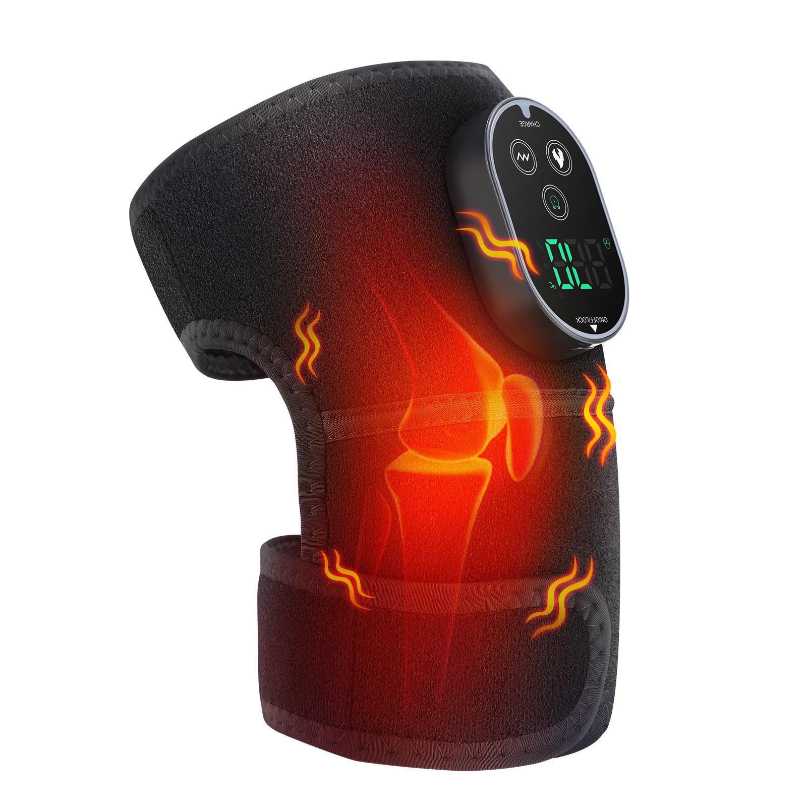 

Популярный подогреваемый массажный наколенник, плечевой и локтевой накладки для зимней терапии и облегчения простуды Heating massage knee pad 102311 чёрный