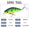 Luya Bait Mino 7cm/8.5g High Carbon Steel Three Anchor Hook Plastic Hard Bait Simulation Fake Bait Bait
