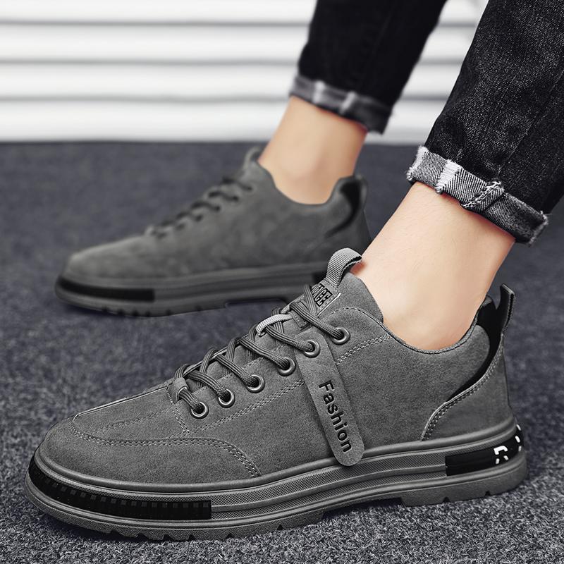 Short Boots Spring New British-style Martin Boots Low-top Board Shoes Big Scalp Shoes Trendy Shoes