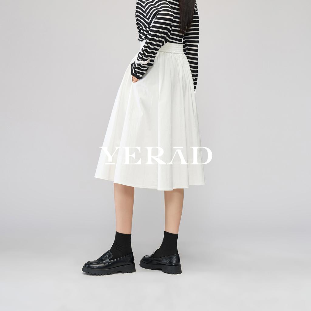 Minimalist temperament half skirt women's loose skirt umbrella skirt A-line mid skirt