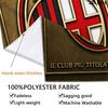 Ac Milan Crest Wallpaper Threepiece Set 1 Duvet Cover 2 Pillowcase Without Core Christmas Birthday Gift Soft And Comfortable