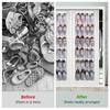 2Pcs 24 Pockets Shoe Organizer White Color 48*168cm Storage Pouch 2 Pieces Set Non-woven Fabric Storage Bag Home Organizing