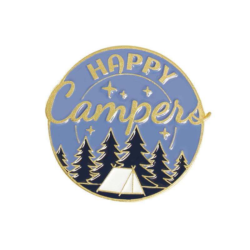 Travel & Camping Fun: 20-Piece Badge & Pin Set with Backpack & Denim Jacket Accessories