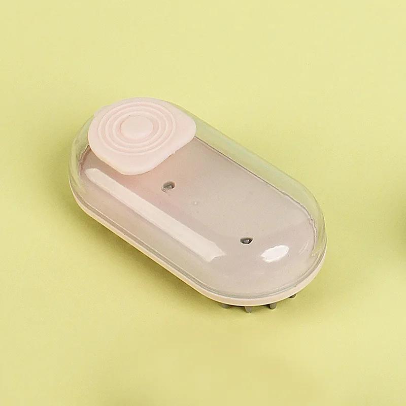 Shower Pet Haired Dog Shampoo Brush for Short Brush Bath Soft Grooming Silicone Dispenser with Soothe Bristle Pet Massage