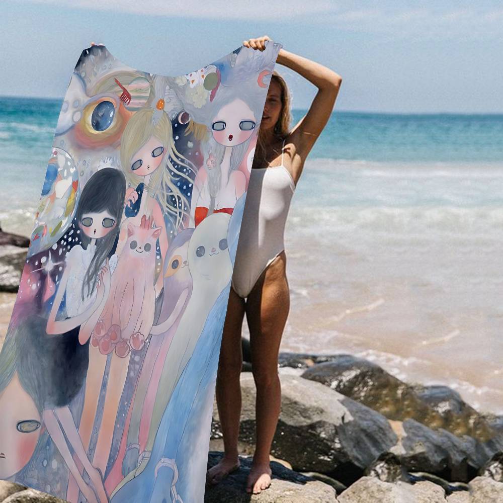 A-Aya Takano Microfiber Beach Towel Absorbent Quick dry Soft Yoga Swimming Resort Mountain Climbing Towel