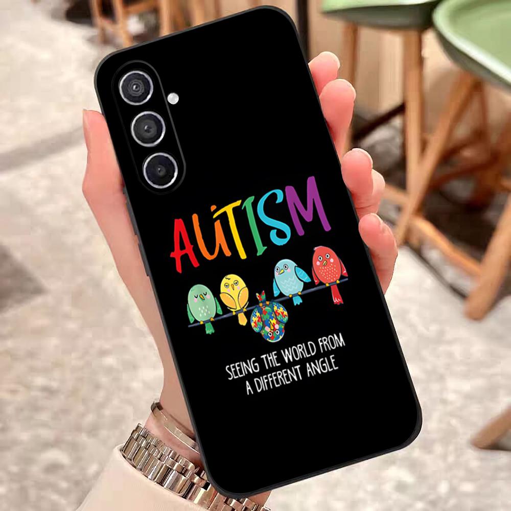 Autism Support Puzzle Phone Case For Samsung S26 S25 Edge S24 S23 S22 S21 S20 Ultra Plus Fe Galaxy Silicon Cover