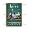 Funny Cat Retro Poster, Aluminum Metal Wall Decor 20x30cm