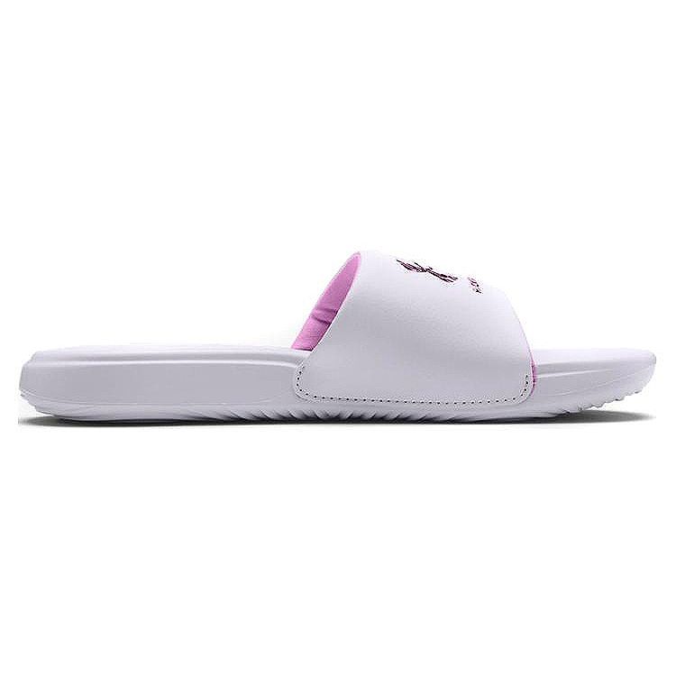 Under Armour Ansa Women's White Pink Slides 3024437-101