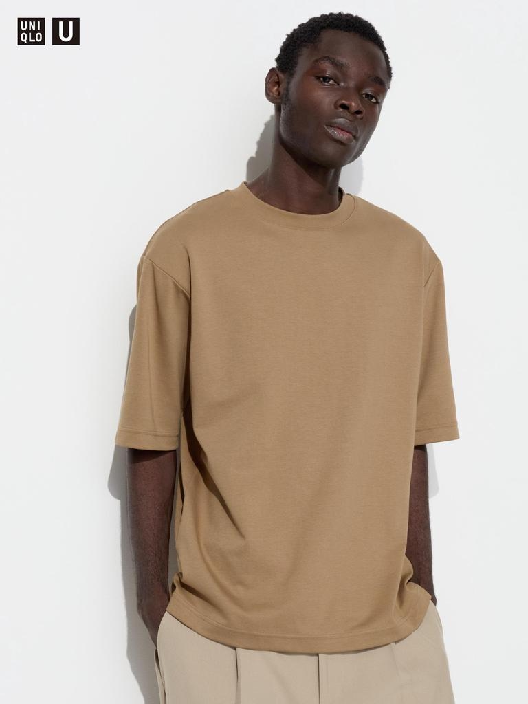 Uniqlo Japan Air Rhythm Cotton Oversized Tee  5 Minute Sleeves 