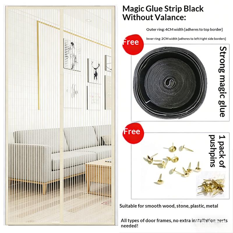 Anti-Mücken Tür Fliegengitter Sommer Automatisch Schließend Magnetisches Moskitonetz Unsichtbares Türgitter Anti Insekten Fliegen Trennvorhang