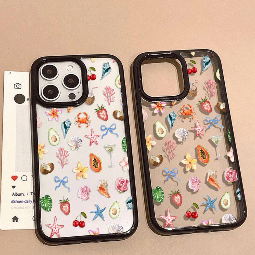 Acrylic Phone Case for iPhone 11 12 13 14 Pro 12 14 16 Pro Max for Samsung A16 A36 A56 S24 FE High-quality Painted Anti-fall Mobile Phone Case