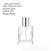 Square Transparent Glass Perfume Bottle - 25ml/50ml Spray & Water Replenishment