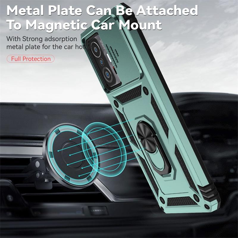 For Xiaomi 11T Pro Case Shockproof Armor Magnetic Holder Ring Funda For Xiomi Mi 11T 11 T Pro 11TPro Mi11T Lens Protector Cover