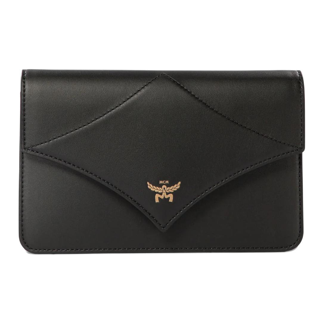 

MCM Logo Print Faux Leather Mini Crossbody Shoulder Bag Women bags Black MWRESAK01BK001 Basic Set (Bag+Dust Bag)