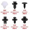 Clip Fender Trim Car Auto Push Pin Rivet Bumper Door Panel Retainer Fastener Kit