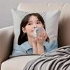 South Korea Beauty lLee Ji Eun IU Cushion Cover Pillowcase Antidustmite Invisible Zipper Short Plush Sofa Cushion