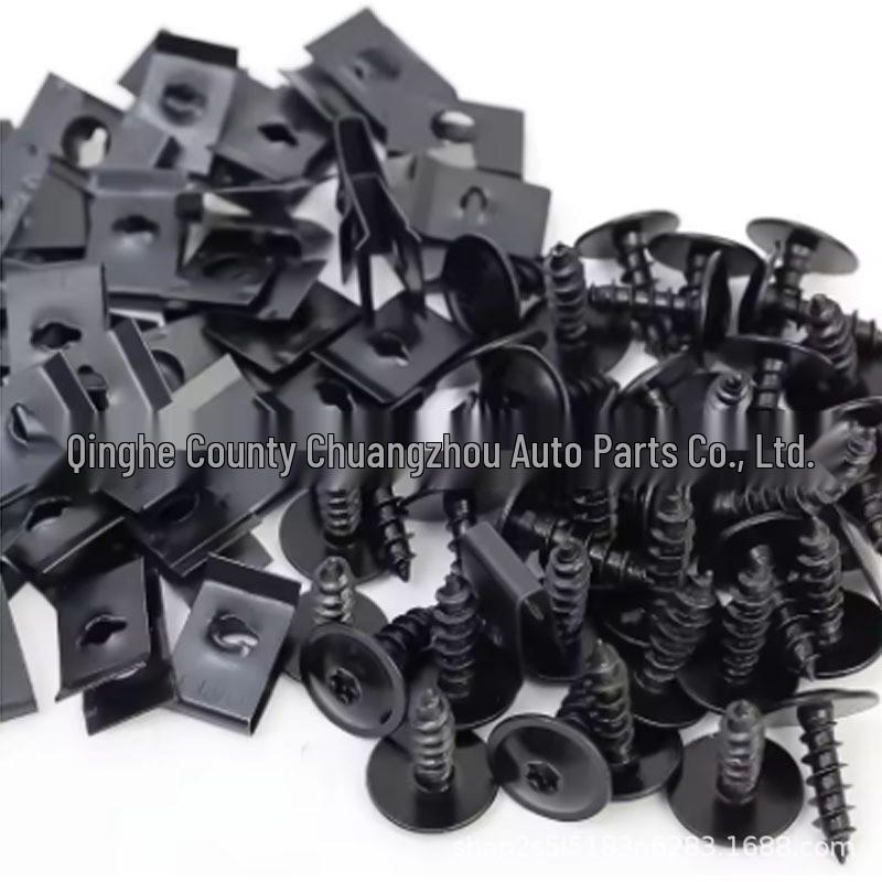 Motorcycle & Car Electric Scooter U-Clip Metal Fastener with Self-Tapping Screw