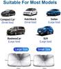Car Windshield Sunshade Umbrella Foldable Car Umbrella Front Window Heat Insulation Sunshade Covers Windshield Visor Sunshade