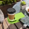 Drink Holder, with Quick Installation Clip-On Cup Rack, Desktop Storage Holder for Beach Chair Armrest Outdoor Pool Party