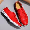 Fashionable men's leather shoes size 2025+48 casual, fashionable, simple, designer breathable classic tight fitting sports shoes