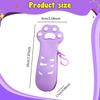 Silicone Pencil Case Cat Claw Design Multipurpose Waterproof Large Capacity Small Zipper Closure